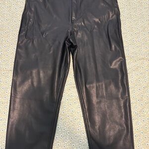 Abercrombie & Fitch Ankle High Rise Faux Leather Pants Size 16